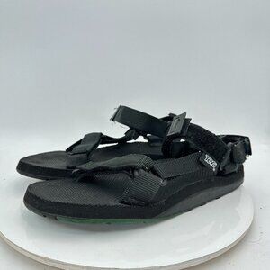 Teva Universal Men Size 10 Black Rubber Adjustable Strap Sport Sandal